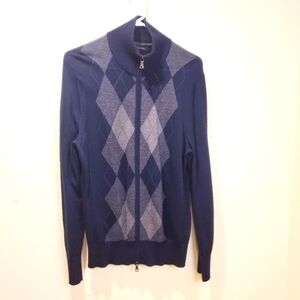 Banana Republic men's Full zip Merino wool blended sweater size M